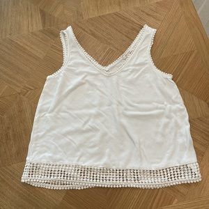 Ella Moss off-white crochet top 🤍